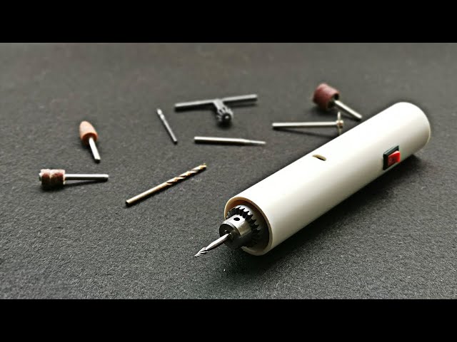 how to make mini drill at home with dc motor