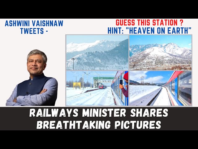 Heaven On Earth: Railways Minister Shares Breathtaking Pictures Of Snow Covered Station.