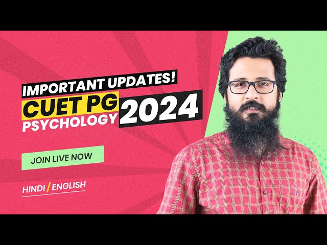 Important updates - #CUET PG Psychology 2024 Exam Pattern Changed | #arvindotta #cuetpg2024