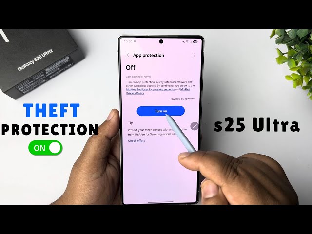 Enable Theft Protection on Samsung S25/ S25+/ S25 ultra