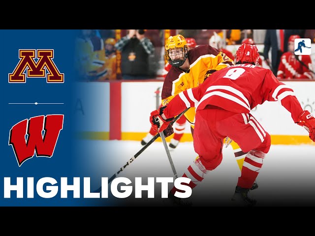 Minnesota vs Wisconsin | NCAA College Hockey | Highlights - February 01, 2025