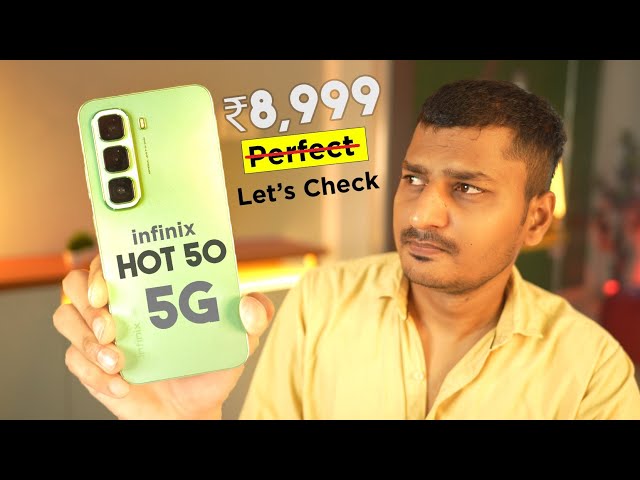 infinix HOT 50 5G Unboxing & Review after 7 Days | Camera and BGMI Test *Reality Check ✅*