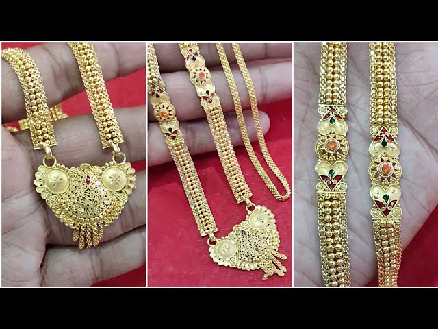 Latest gold mangalsutra design with weight & price/gold mangalsutra ganthan designs