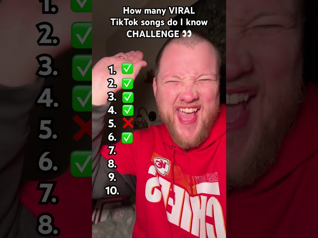 How many VIRAL TikTok songs do I know CHALLENGE 👀