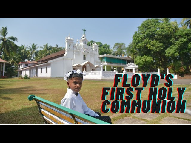 Floyd's first Holy Communion #StJosephChurch #SaoJoseDeAreal #firstholycommunion