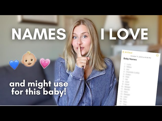 BABY NAME LIST | Vintage & Timeless Baby Nams I Love! 🌼 Unique Boy & Girl Picks