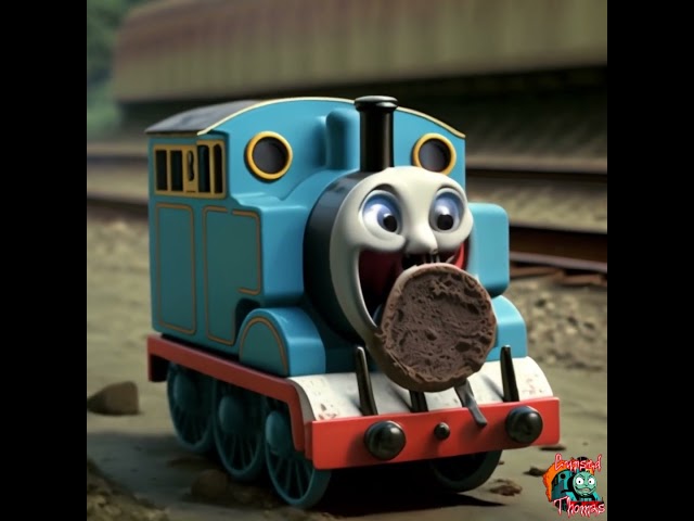 REAL CURSED THOMAS TRAIN JELLY COOKIE EATER VS CHOCOLATE TRAIN VS THOMAS TRAIN  #cursedthomas