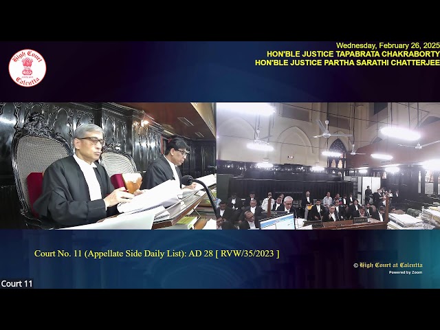 26 February 2025 | Court No. 11 | Live Streaming of the Court proceedings.