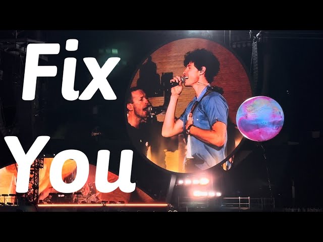 Fix You - Shawn Mendes Surprise and Coldplay (4K) 2024 Munich Concert