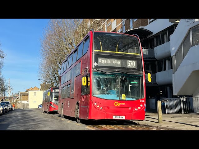 FRV. Go Ahead London Route 320. Catford Bridge - Biggin Hill Valley. Enviro400 E162 (SN11 BUW)