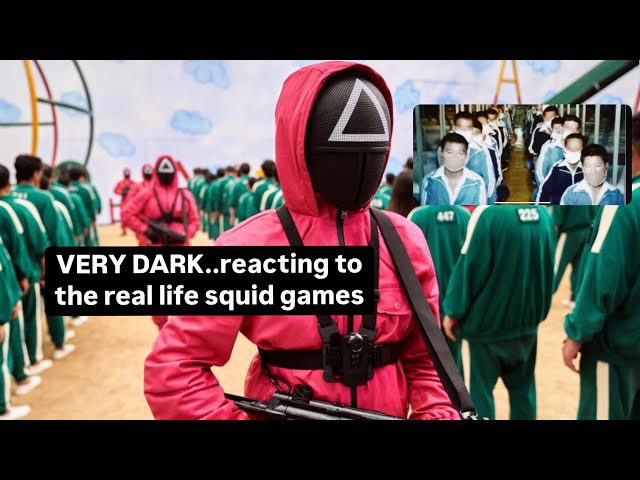 VERY DARK..reacting to the real life squid game‼️