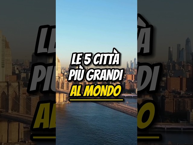 LE 5 CITTÀ PIÙ GRANDI AL MONDO🌆