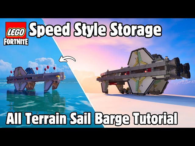 *New* ALL TERRAIN SAIL BARGE Vehicle Tutorial in Lego Fortnite