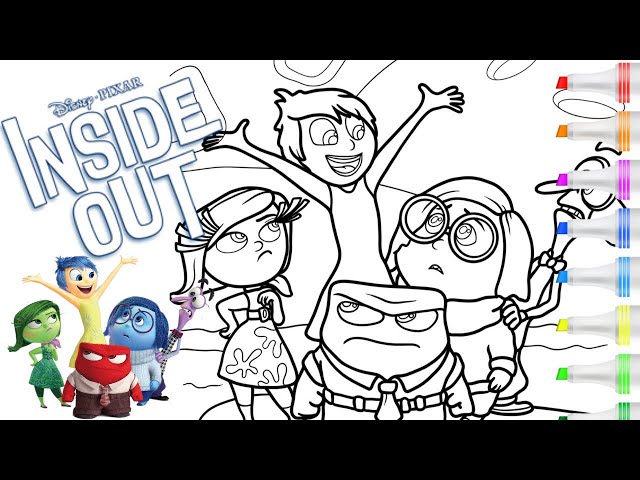 Will They Escape the Lava? Inside Out Coloring Fun! Inside Out Lava Story