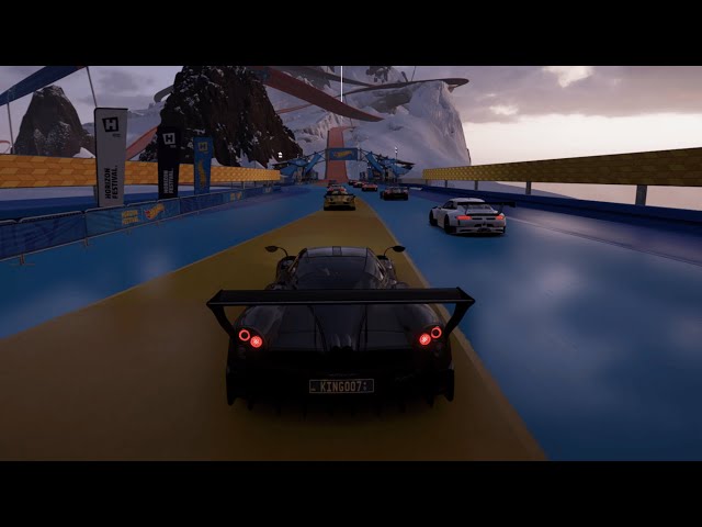 Forza Horizon 5 - Hot Wheel Goliath - 2016 pagani Huayra Bc - Logitech G923 4K Gameplay