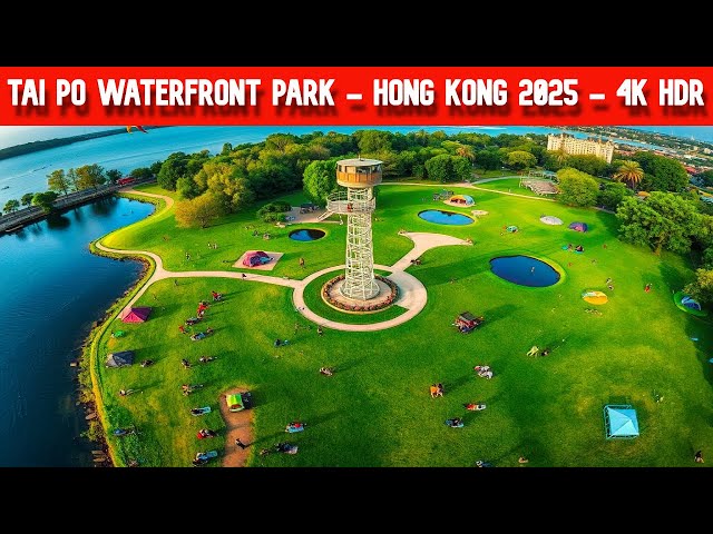 DISCOVER THE BEAUTIFUL TAI PO WATERFRONT PARK - HONG KONG 2025 - 4K HDR