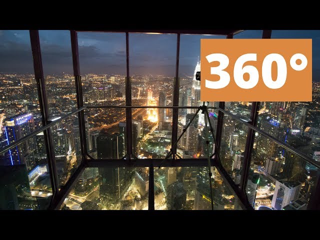 360 video: Night View from KL Tower, Kuala Lumpur, Malaysia