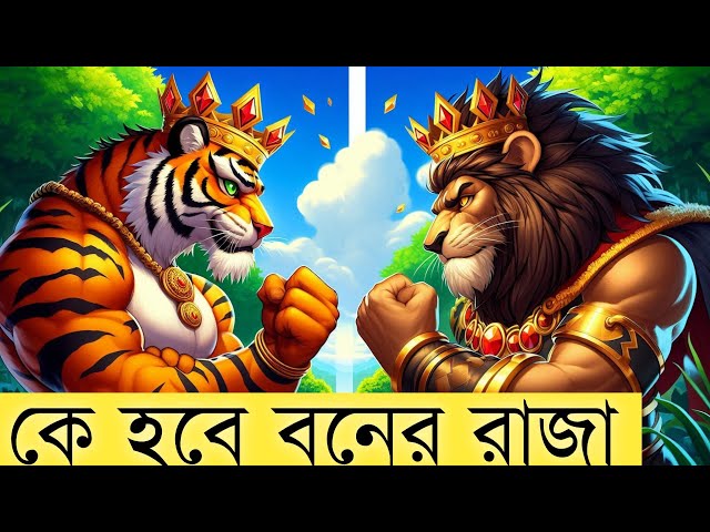 কে হবে বনের রাজা |Tiger Vs Lion |Thakurmar Jhuli | ঠাকুরমার ঝুলি |Best Bangla Golpo |Rupkothar Golpo