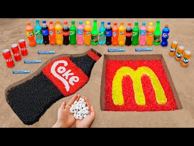 Coca-Cola & McDonald's Underground with Mentos, Orbeez and Popular Sodas