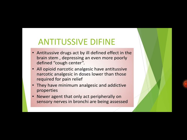 Antitussive (Pharmacognosy)@shuklarhl