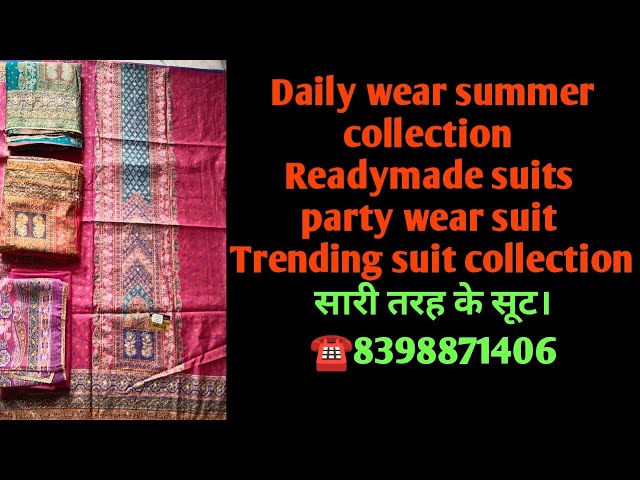 latest cotton suit design 2024 !new clothes design | Cotton dupatta ! suit ka design ☎️8398871406