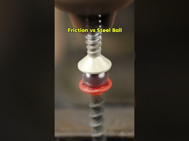 Friction welding vs Steel Ball #asmr #satisfying