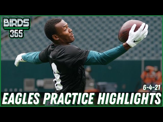 Philadelphia Eagles Practice Highlights | Devonta Smith Catch, Jalen Hurts & More | John McMullen