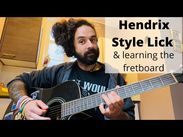 Jimi Hendrix Style Lick (using it to learn the fretboard)