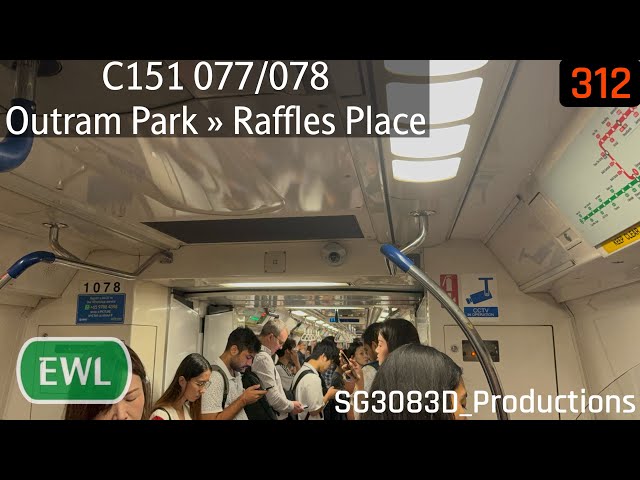 [SMRT][Nice Strong Motor] KHI C151 [077/078] - EW6 Outram Park » EW14 Raffles Place (EWL)