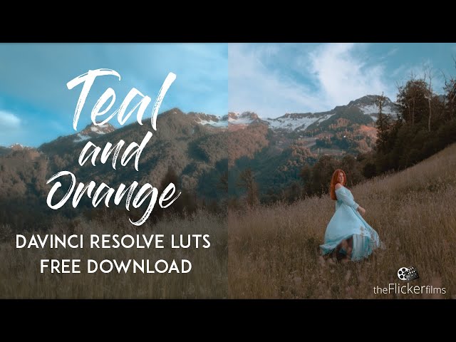 Teal and Orange Davinci Resolve Luts Free Download