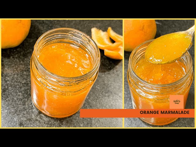 Orange marmalade | Easy Orange preserve recipe no artificial colour, preservatives or gelling agent.