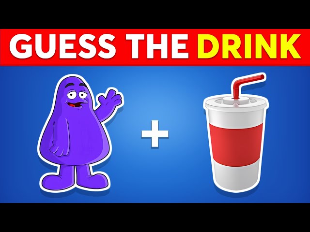 🍹 Guess The Drink Brands By Emoji 🥤 Emoji Quiz