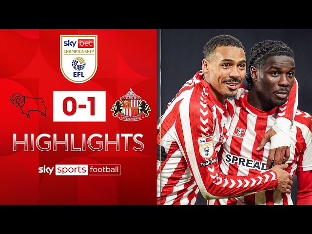 Controversy over disallowed goal! | Derby 0-1 Sunderland | Championship Highlights