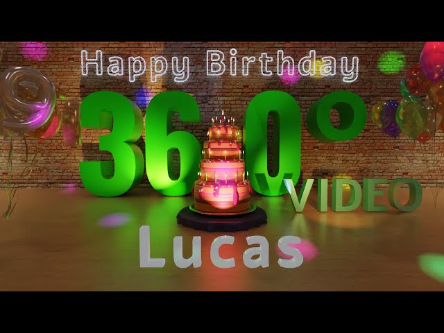 🎉 Lucas's 360° Interactive Happy Birthday Party – Rotate Your Phone! 🎈 [EN]