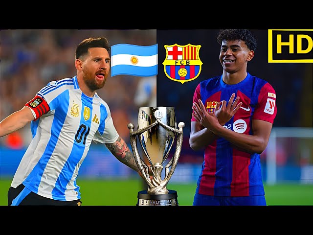 ARGENTINA VS BARCELONA 2025 | MESSI VS LAMINE YAMAL | FRIENDLY MATCH TODAY