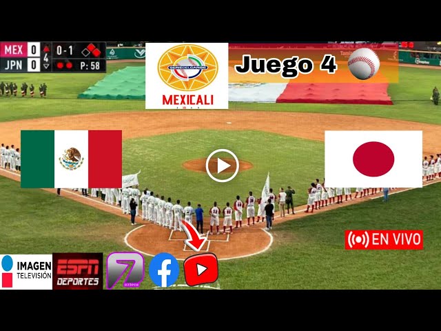 México vs Japón en vivo, donde ver, a que hora juega México vs Japón juego 4 Serie del Caribe 2025