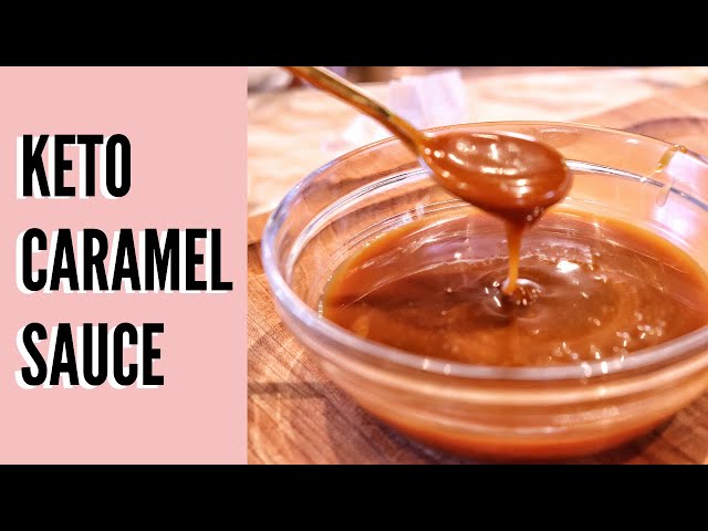 5 INGREDIENT KETO SAUCE! How to Make Keto Caramel Sauce