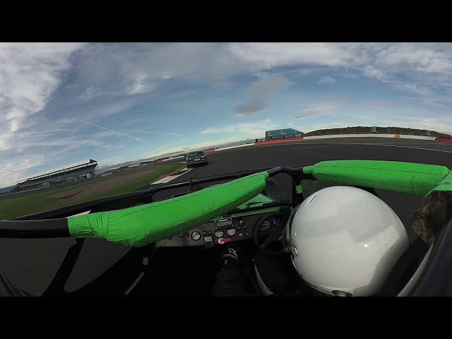 Passing the Top Gear Bentley at the 2017 Birkett Relay at Silverstone