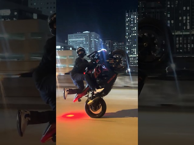 Ride a 2020 Suzuki GSX-R1000 wheelie Miami Skyline!