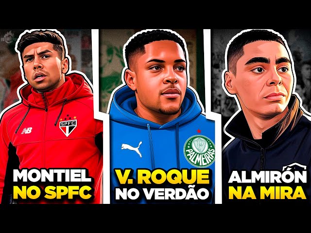 VITOR ROQUE JOGADOR DO PALMEIRAS | ALMIRON NO BOTAFOGO | MONTIEL NO SÃO PAULO - Mercado da Bola