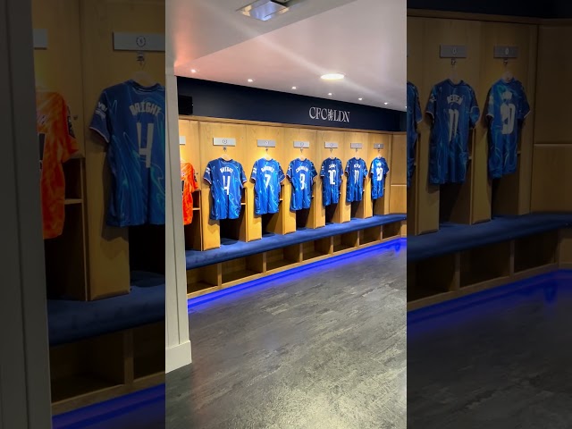 In chelsea dressing room