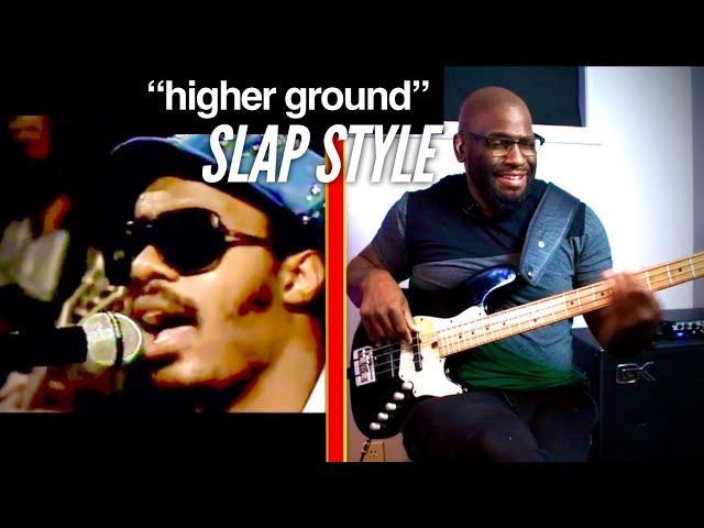 Slap Bass on a classic! Stevie Wonder “Higher Ground” | Slap Bass Tips