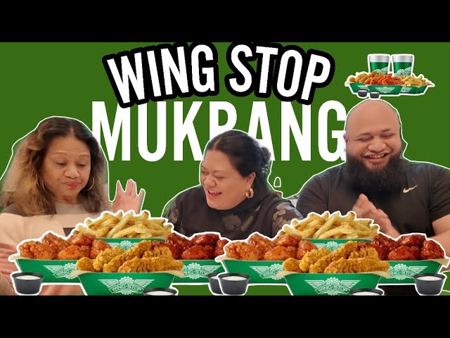 AUSTRALIANS TRYING WINGSTOP MUKBANG & YAP