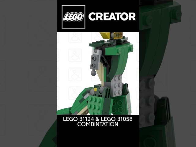 LEGO 31124 ALTERNATE BUILD with LEGO 31058 dinosaur