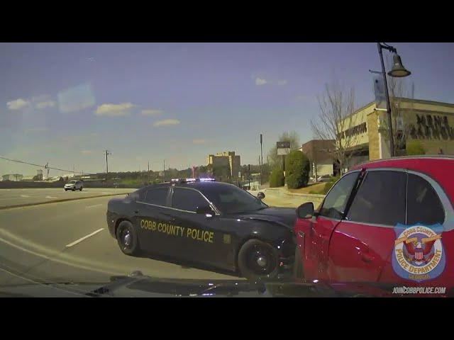 Dash cam video shows chase, arrest of Miami murder suspect in Cobb County