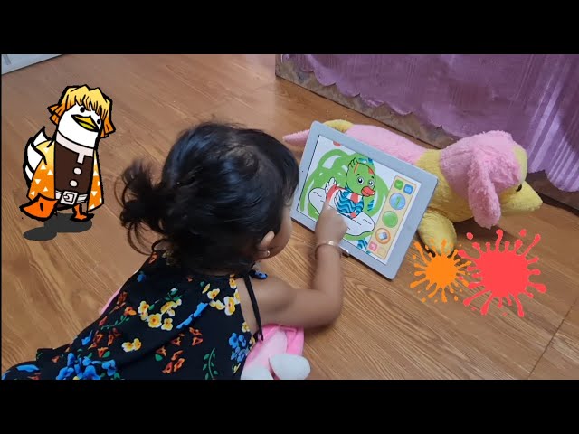 Hello everyone 👋 Paint🎨With EiiFaa 🎀 #kidpainting #kidsvideo #reels #story