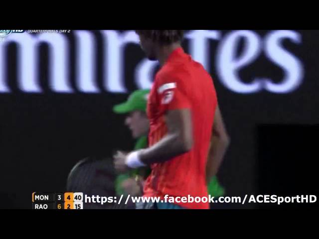 Raonic vs Monfils Australian Open 2016