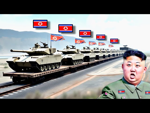 Horrifying Moment! Russian Train Carrying 500 North Korean Tanks Destroyed By Ukraine!