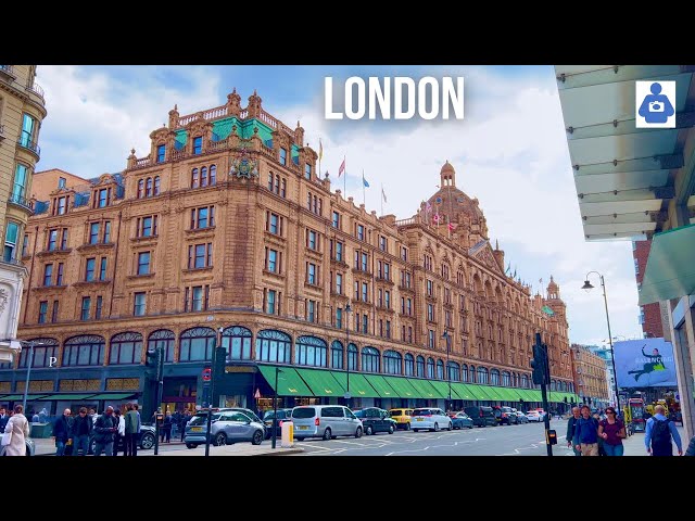 London Walk | The wealthy BELGRAVIA,  Motcomb St  ➡️ Harrods Knightsbridge (April 2022) [4K HDR]