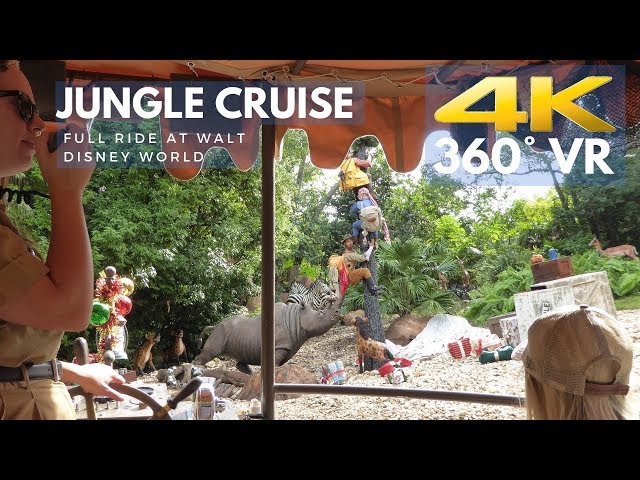 Jungle Cruise 4K 360° VR FULL RIDE at Magic Kingdom Walt Disney World